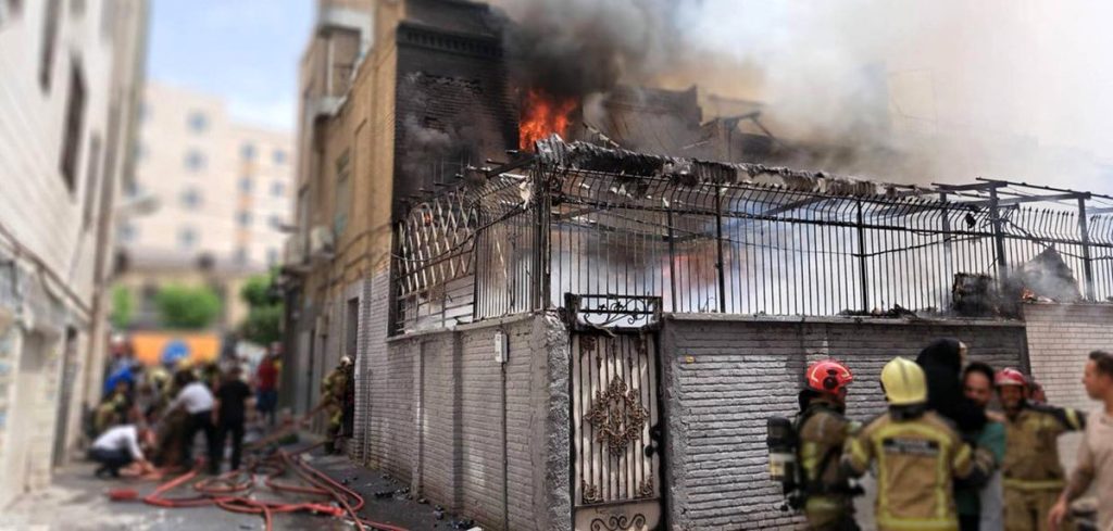 آتش‌سوزی گسترده در مولوی تهران