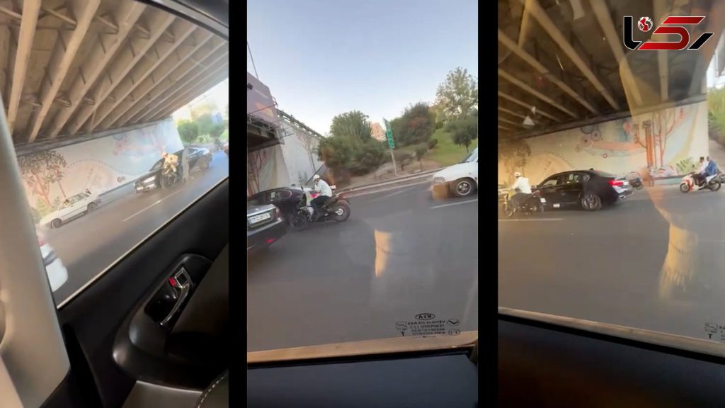 زورگیران موتورسوار در اتوبان نیایش،سرقت با قمه!