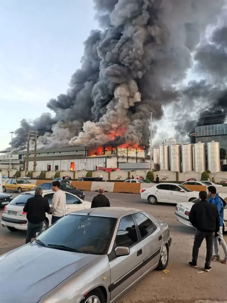 کارخانه کاله و فیلم آتش‌سوزی گسترده